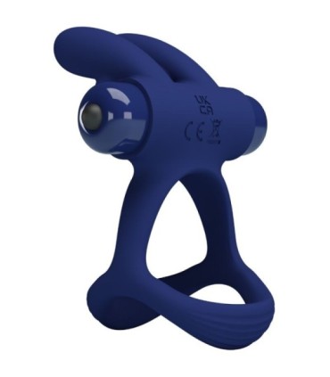 PRETTY LOVE - FRANCISCO DOBLE ANILLO VIBRADOR RABBIT AZUL
