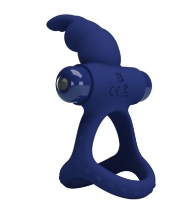 PRETTY LOVE - LUCHITO DOBLE ANILLO VIBRADOR RABBIT AZUL