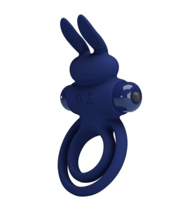 PRETTY LOVE - DAREY DOBLE ANILLO VIBRADOR RABBIT AZUL