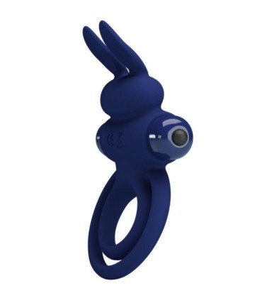 PRETTY LOVE - DAREY DOBLE ANILLO VIBRADOR RABBIT AZUL