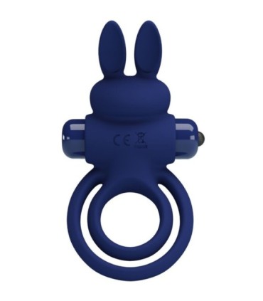 PRETTY LOVE - DAREY DOBLE ANILLO VIBRADOR RABBIT AZUL