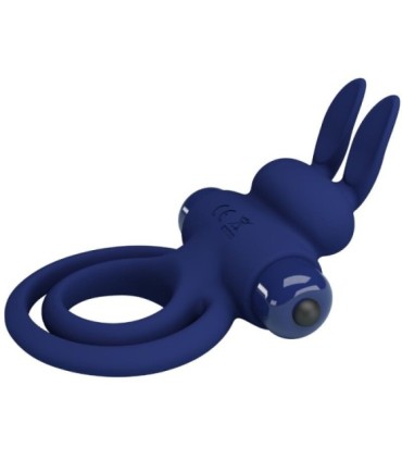 PRETTY LOVE - DAREY DOBLE ANILLO VIBRADOR RABBIT AZUL
