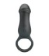 PRETTY LOVE - TRAE ANILLO VIBRADOR CON ESTIMULADOR NEGRO