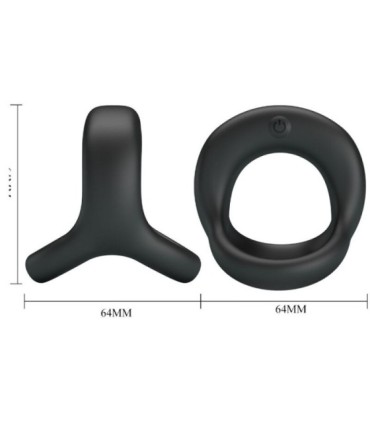 PRETTY LOVE - ELLIOTT ANILLO VIBRADOR NEGRO