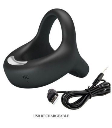 PRETTY LOVE - ELLIOTT ANILLO VIBRADOR NEGRO