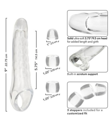 CALEXOTICS - MAXX EXTENSOR DE PENE AJUSTABLE TRANSPARENTE