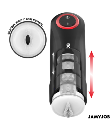 JAMYJOB - GRAVITY MASTURBADOR VAGINA AUTOMÁTICO 5 MODOS DE EMPUJE Y EFECTO SONIDO