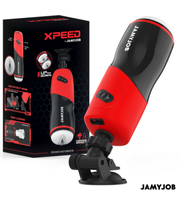 JAMYJOB - XPEED MASTURBADOR VAGINA AUTOMÁTICO 5 MODOS DE EMPUJE Y EFECTO SONIDO