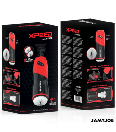 JAMYJOB - XPEED MASTURBADOR VAGINA AUTOMÁTICO 5 MODOS DE EMPUJE Y EFECTO SONIDO