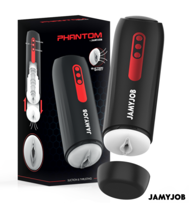 JAMYJOB - PHANTOM MASTURBADOR VAGINA AUTOMTICO 5 MODOS ONDAS ESTIMULADORAS Y EMPUJE