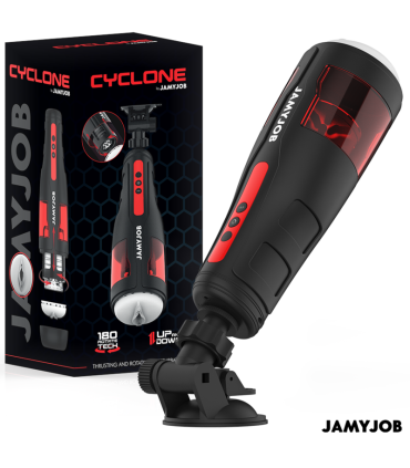 JAMYJOB - CYCLONE MASTURBADOR VAGINA AUTOMÁTICO 10 MODOS ROTACIÓN Y EMPUJE