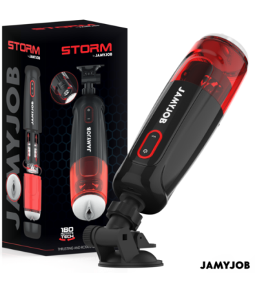 JAMYJOB - STORM MASTURBADOR VAGINA AUTOMÁTICO 10 MODOS ROTACIÓN Y EMPUJE