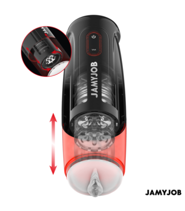 JAMYJOB - STORM MASTURBADOR VAGINA AUTOMÁTICO 10 MODOS ROTACIÓN Y EMPUJE