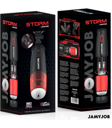 JAMYJOB - STORM MASTURBADOR VAGINA AUTOMÁTICO 10 MODOS ROTACIÓN Y EMPUJE