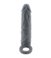 PRETTY LOVE - FUNDA DE PENE DE PIEL REALÍSTICA GRIS OSCURO