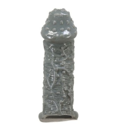 PRETTY LOVE - FUNDA REALÍSTICA ALARGADORA Y RETARDANTE PARA PENE MODELO 2 GRIS