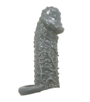 PRETTY LOVE - FUNDA REALÍSTICA ALARGADORA Y RETARDANTE PARA PENE MODELO 2 GRIS