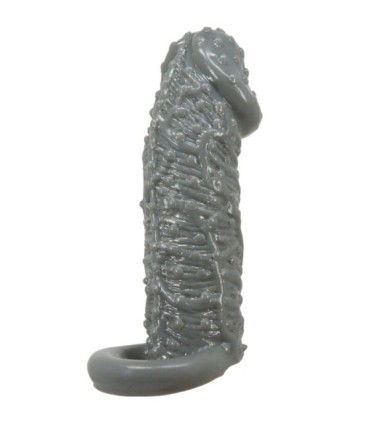 PRETTY LOVE - FUNDA REALÍSTICA ALARGADORA Y RETARDANTE PARA PENE MODELO 2 GRIS