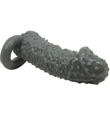 PRETTY LOVE - FUNDA REALÍSTICA ALARGADORA Y RETARDANTE PARA PENE MODELO 2 GRIS