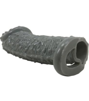 PRETTY LOVE - FUNDA REALÍSTICA ALARGADORA Y RETARDANTE PARA PENE MODELO 2 GRIS
