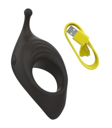 B SWISH - BCHARMED RHYTHM INFINITE DELUXE ANILLO PARA PENE 15 VIBRACIONES NEGRO