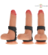 INTENSE - THEO ANILLO DOBLE PARA PENE SILICONA NEGRO MODELO 3