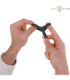INTENSE - CARSON ANILLO DOBLE PARA PENE SILICONA NEGRO MODELO 4