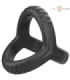 INTENSE - CARSON ANILLO DOBLE PARA PENE SILICONA NEGRO MODELO 4