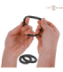 INTENSE - HUGH 3 ANILLOS BÁSICOS PARA PENE SILICONA NEGRO
