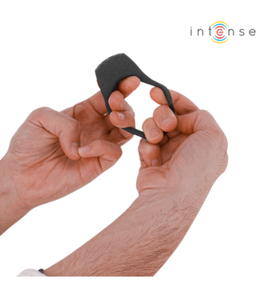 INTENSE - CLOVER ANILLO VIBRADOR PENE 10 VIBRACIONES NEGRO