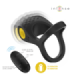INTENSE - ALEX ANILLO DOBLE VIBRADOR PENE 10 VIBRACIONES NEGRO