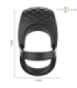 INTENSE - ALEX ANILLO DOBLE VIBRADOR PENE 10 VIBRACIONES NEGRO