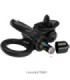 PRETTY LOVE - PASSIONATE RING DOBLE ANILLO VIBRADOR + ESTIMULADOR CLÍTORIS NEGRO