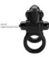 PRETTY LOVE - PASSIONATE RING DOBLE ANILLO VIBRADOR + ESTIMULADOR CLÍTORIS NEGRO