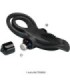 PRETTY LOVE - DOBLE ANILLO VIBRADOR + ESTIMULADOR CLÍTORIS 10 VIBRACIONES NEGRO