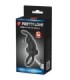 PRETTY LOVE - ANILLO VIBRADOR + ESTIMULADOR RABBIT CLÍTORIS 10 VIBRACIONES NEGRO