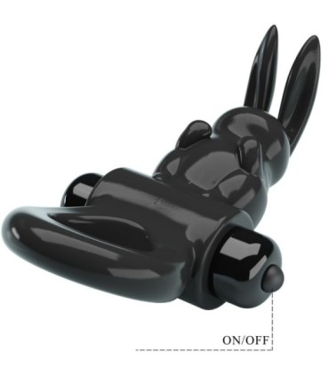 PRETTY LOVE - EXCITING RING ANILLO VIBRADOR RABBIT 10 VIBRACIONES NEGRO