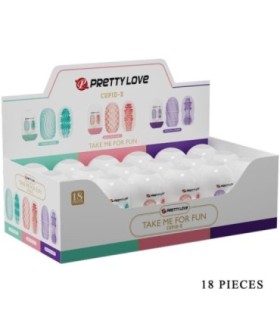 PRETTY LOVE - CUPID X 18 MASTURBADORES MASCULINOS DIFERENTES TEXTURAS