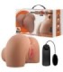 CRAZY BULL - MILA TRASERO VIBRADOR CON VAGINA Y ANO REALÍSTICO CONTROL REMOTO