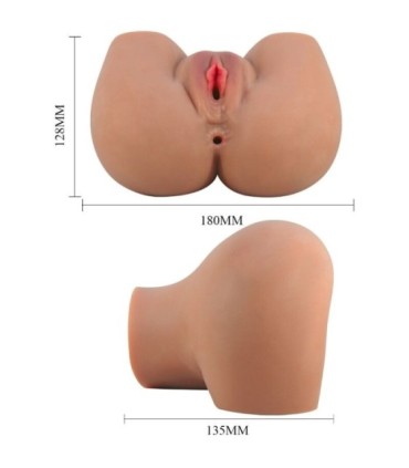 CRAZY BULL - MILA TRASERO VIBRADOR CON VAGINA Y ANO REALÍSTICO CONTROL REMOTO