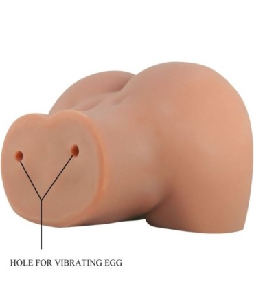 CRAZY BULL - MILA TRASERO VIBRADOR CON VAGINA Y ANO REALÍSTICO CONTROL REMOTO