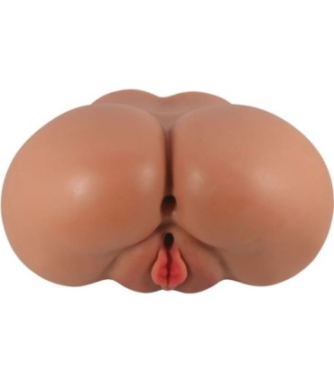 CRAZY BULL - LUNA TRASERO VIBRADOR CON VAGINA Y ANO REALÍSTICO CONTROL REMOTO