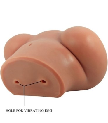 CRAZY BULL - LUNA TRASERO VIBRADOR CON VAGINA Y ANO REALÍSTICO CONTROL REMOTO