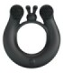PRETTY LOVE - DAHLIA ANILLO VIBRADOR + ESTIMULADOR DE CLÍTOIS 12 VIBRACIONES NEGRO