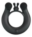 PRETTY LOVE - DAHLIA ANILLO VIBRADOR + ESTIMULADOR DE CLÍTOIS 12 VIBRACIONES NEGRO
