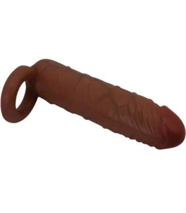 PRETTY LOVE - KAILE FUNDA PARA PENE CON EXTENSIÓN DE 2.5 CM MULATO