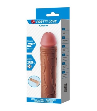 PRETTY LOVE - CHANE FUNDA PARA PENE CON EXTENSIÓN DE 5 CM MULATO
