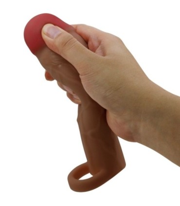 PRETTY LOVE - HANI FUNDA PARA PENE CON EXTENSIÓN DE 5 CM MULATO