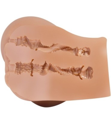 CRAZY BULL - EMILIA TRASERO VIBRADOR CON VAGINA Y ANO REALÍSTICO NATURAL CONTROL REMOTO