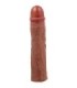 PRETTY LOVE - DEREK FUNDA PENE CON EXTENSIÓN DE 7.6 CM MULATO